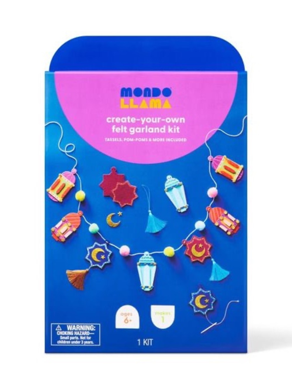 2 pack Mondo Llama Target Create-Your-Own Felt Garland Kit